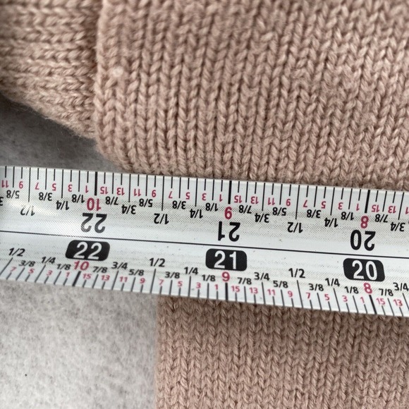 Aritzia Babaton Sweater Womens LARGE Cowl neck Cropped Beige Merino‎ Wool - Picture 13 of 15